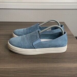 Skechers Blue Fairy Dusted Platform Sneakers Size 10